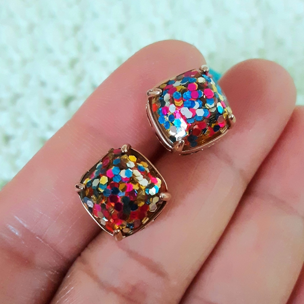 kate spade Multicolor Glitter Earrings